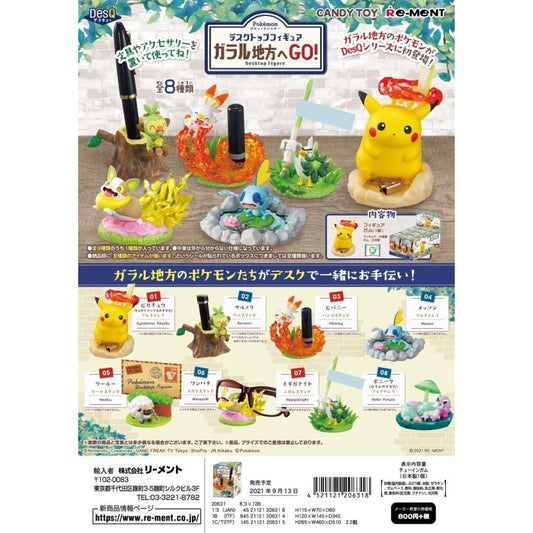 Re-ment リーメント ポケモン Pokemon　DesQ　デスクトップフィギュア ガラル地方へGO! 全8種