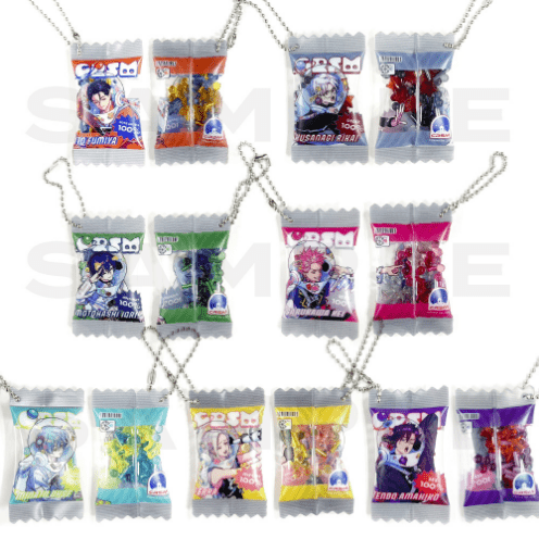 (cafe限定)　祝3周年・カリスマカフェ　トレーディングお菓子風シャカシャカキーホルダー３周年ver.（全7種）(池袋)