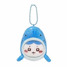 Chiikawa 吉伊卡哇水族館系列毛 公仔掛飾(Hachiware 鯨鯊)