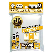 (Broccoli)  ブロッコリー スリーブプロテクター スリム M [68x93mm]〔80枚入〕