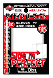 (KMC) Perfect Fit Side Load Card Sleeves 100 Ct. Clear