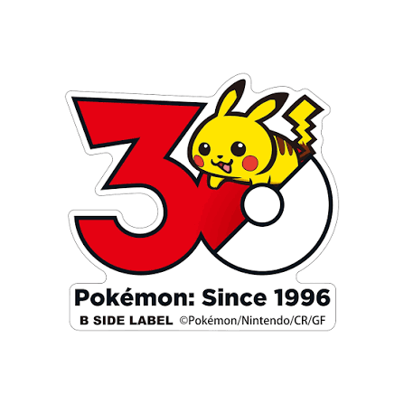 B-SIDE LABELポケモンステッカーBIG　ポケモン30周年 IKE