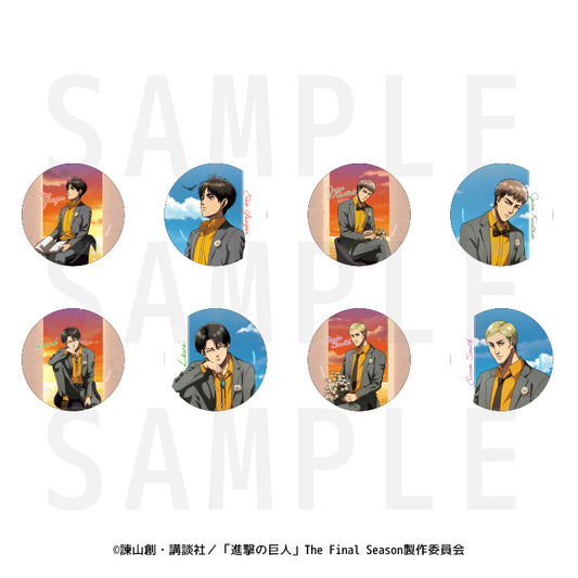 『進撃の巨人』in E-DINERトレーディング缶バッジ 全8種(E-DINER限定)(池袋)