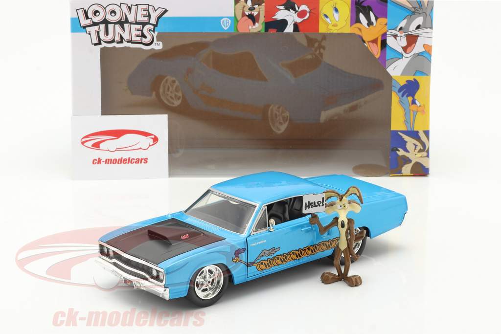 Plymouth Road Runner 1970 & Wile E. Coyote Looney Tunes 1:24 Jada Toys