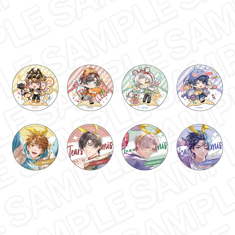 【event限定】未定事件簿 × THEキャラ 4周年イベント～出会ったあの日から～　グリッターカンバッジ(ブラインド) 4周年イベントver.(ブラインド) 4周年イベントver.(池袋)