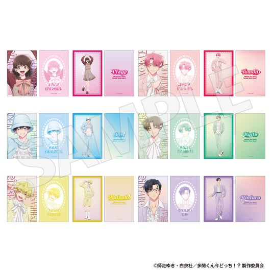 多聞くん今どっち！？ トレーディングフォト風カード パステルカラー衣装描き下ろしver.