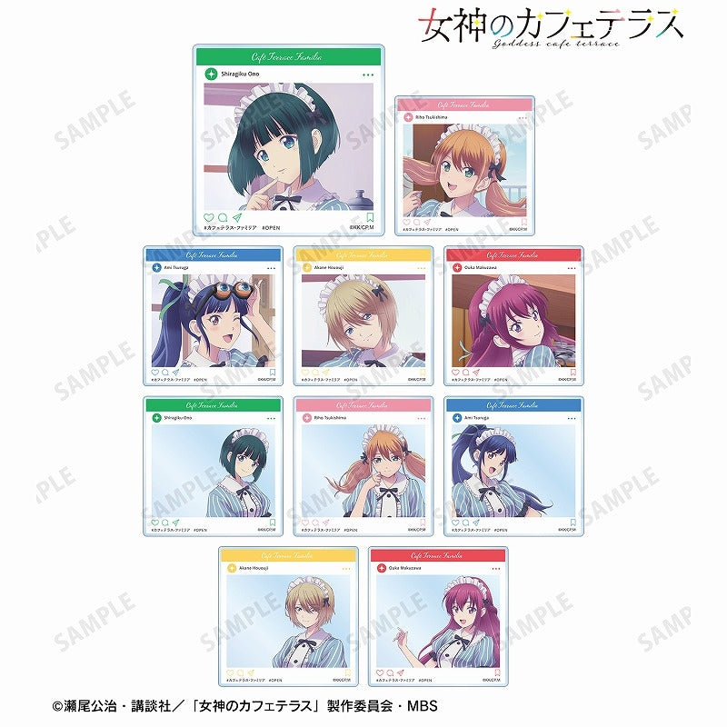女神のカフェテラス トレーディングSNS風アクリルカード card
