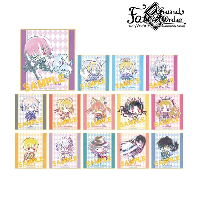 Fate/Grand Order Design produced by Sanrio トレーディングAni-Art ミニ色paper. tcs