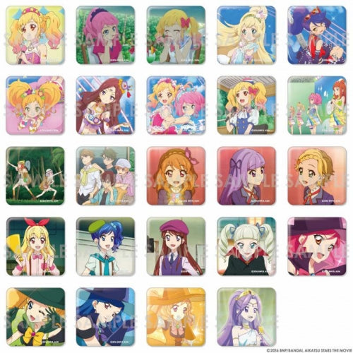 【グッズ-バッチ】Theatrical version of アイカツスターズ! &amp;アイカツ! ~ねらわれた魔のアイカツ!カード～ すくえあくる綶バッジ