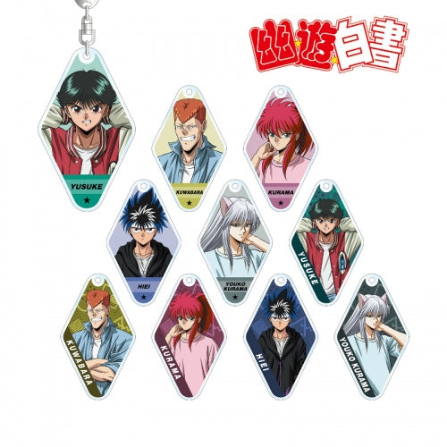 幽☆遊☆白書 描き下ろしイラスト 90’sカジュアルver. トレーディングアクリルキーホルダー acrylic keychain