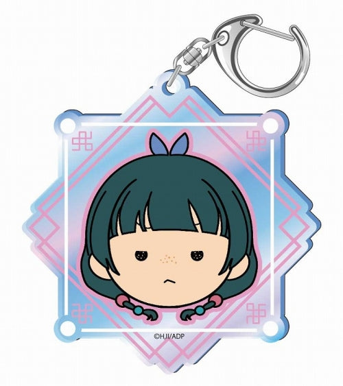 薬屋のひとりごと フェイスデフォルメ オーロラアクリルキーホルダー 猫猫C（不機嫌）kh. keyholder