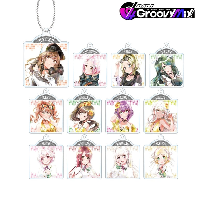 D4DJ Groovy Mix トレーディングAni-Art aqua label アクリルキーホルダーver.B acrylic keychain