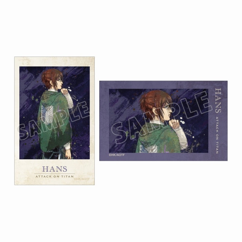 進撃の巨人 描き下ろし ハンジ 戦う背中ver. grunge CANVAS イラストカード2枚セット (池袋)