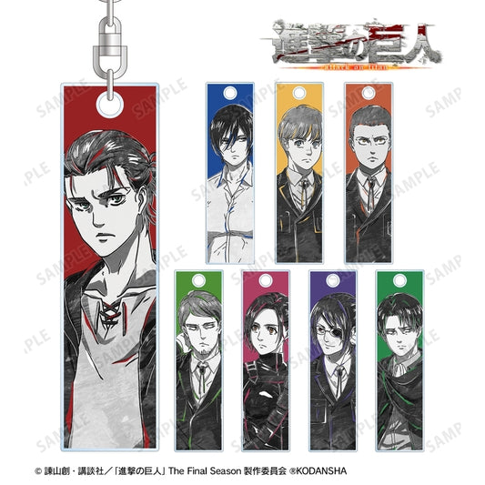 進撃の巨人 トレーディング Ani-Art BLACK LABEL スティックアクリルキーホルダー ver.A acrylic keychain