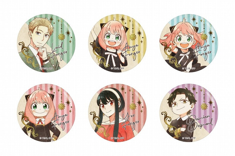 (ﾂｲﾝｸﾙ) SPY×FAMILY ｳﾞｨﾝﾃｰｼﾞｼﾘｰｽﾞ 箔押し和紙缶ﾊﾞｯｼﾞ Vol.2 (再販) badge