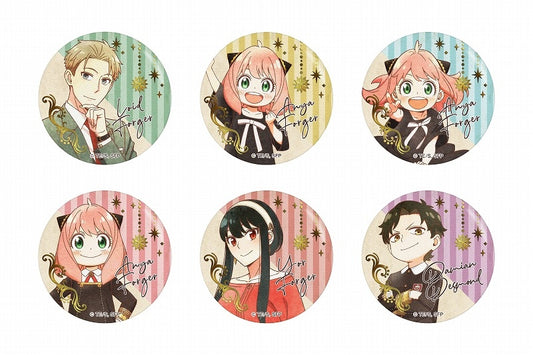 (ﾂｲﾝｸﾙ) SPY×FAMILY ｳﾞｨﾝﾃｰｼﾞｼﾘｰｽﾞ 箔押し和紙缶ﾊﾞｯｼﾞ Vol.2 (再販) badge