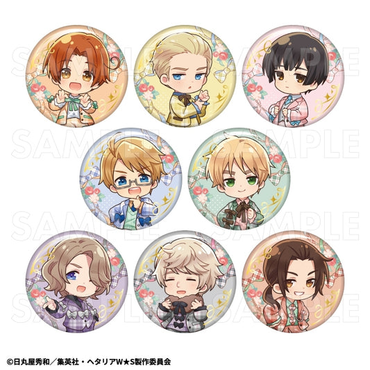 (TE) ﾍﾀﾘｱ World★Stars ﾊﾞﾚｴｺｱStyle TD箔押し缶ﾊﾞｯｼﾞ