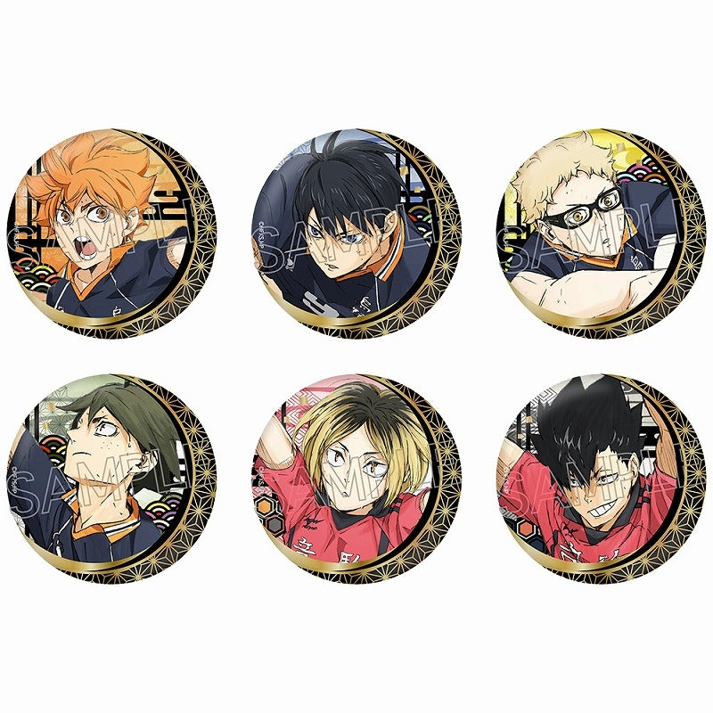 (ツインクル) ハイキュー!! 切り絵シリーズ vol.5 箔押し和紙缶バッジ