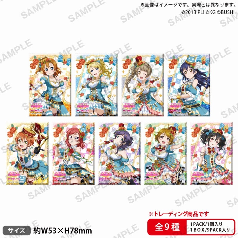 ラブライブ！スクールアイドルフェスティバル しかくいホログラム缶バッジコレクション μ's 不思議の国ver. (池袋)