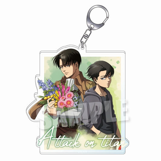 進撃の巨人 BIGアクリルキーホルダー 《past and future ver.》（TypeB）scrylic keychain Levi