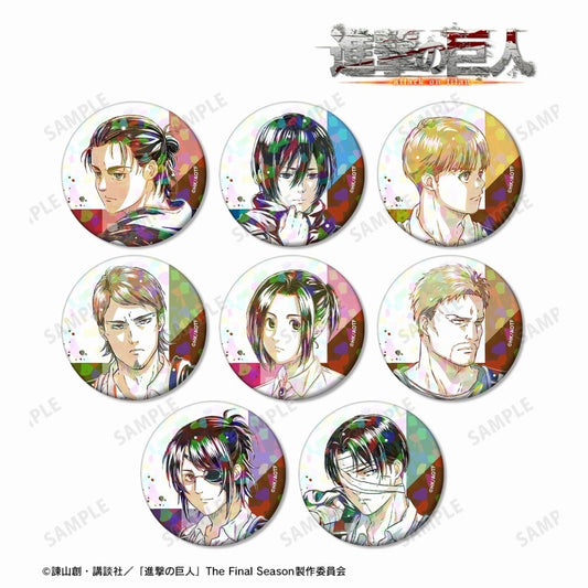 (ｱﾙﾏﾋﾞｱﾝｶ) 進撃の巨人 TD Ani-Art 第4弾 ホログラム缶バッジ