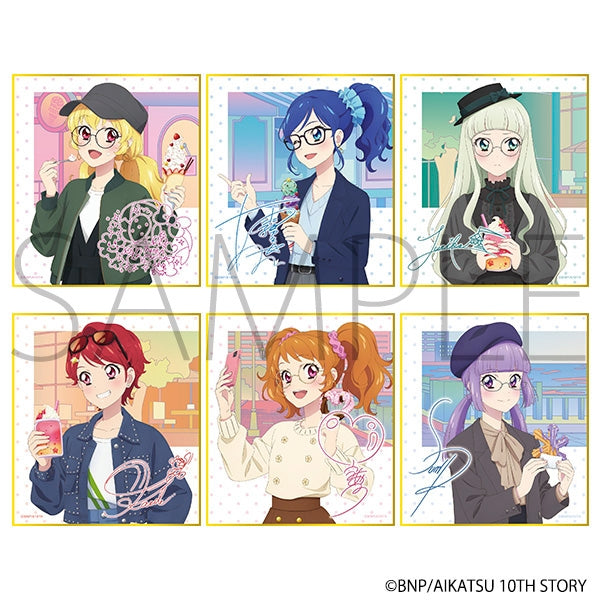 アイカツ！ ミニ色紙コレクション/お忍び食べ歩きVer. (池袋)