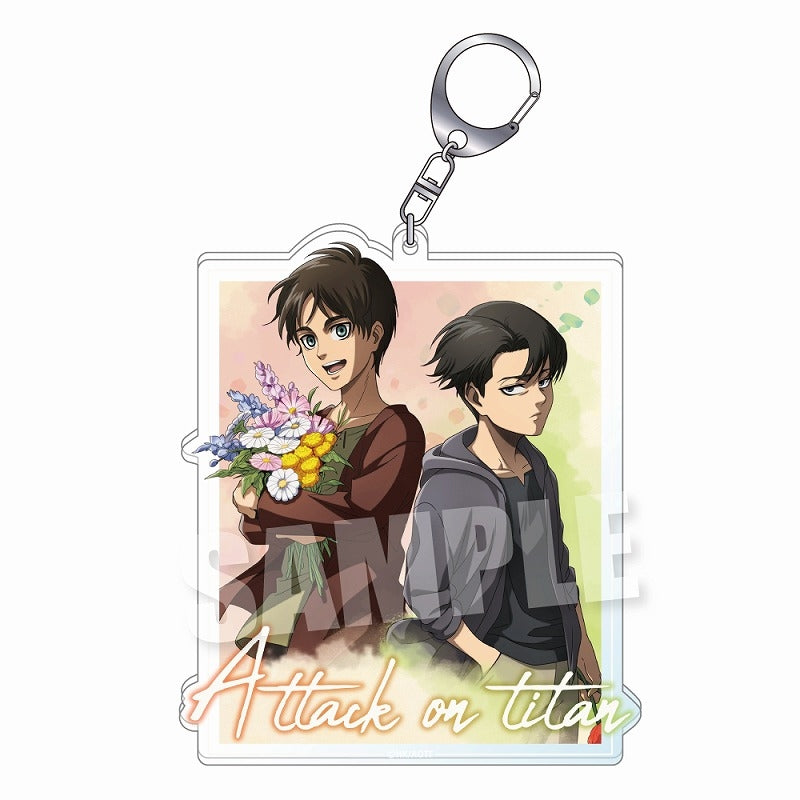 進撃の巨人 BIGアクリルキーホルダー 《past and future ver.》（TypeD） acrylic keychain Eren Levi