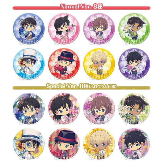 (Broccoli) 名探偵コナン ﾄﾚｰﾃﾞｨﾝｸﾞ缶ﾊﾞｯｼﾞ Flower For You Ver. badge