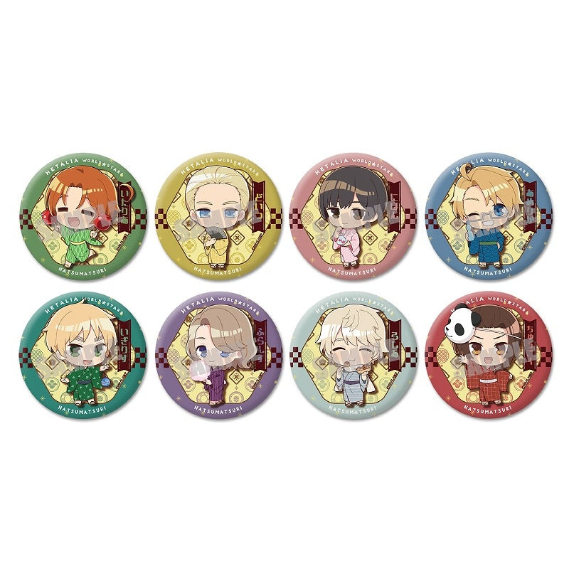 ヘタリア World★Stars トレーディング和紙風缶バッジ NATSUMATSURI ver.(池袋)