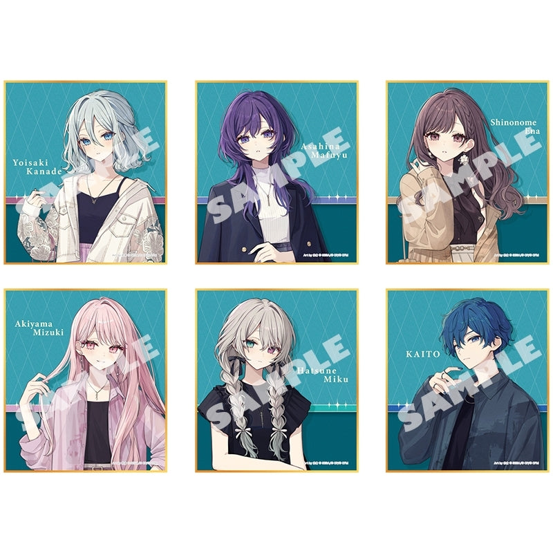 プロジェクトセカイ カラフルステージ！ feat. 初音ミク イラストレーターコラボ ミニ色紙コレクション 25時、ナイトコードで。（全6種）(IKE)