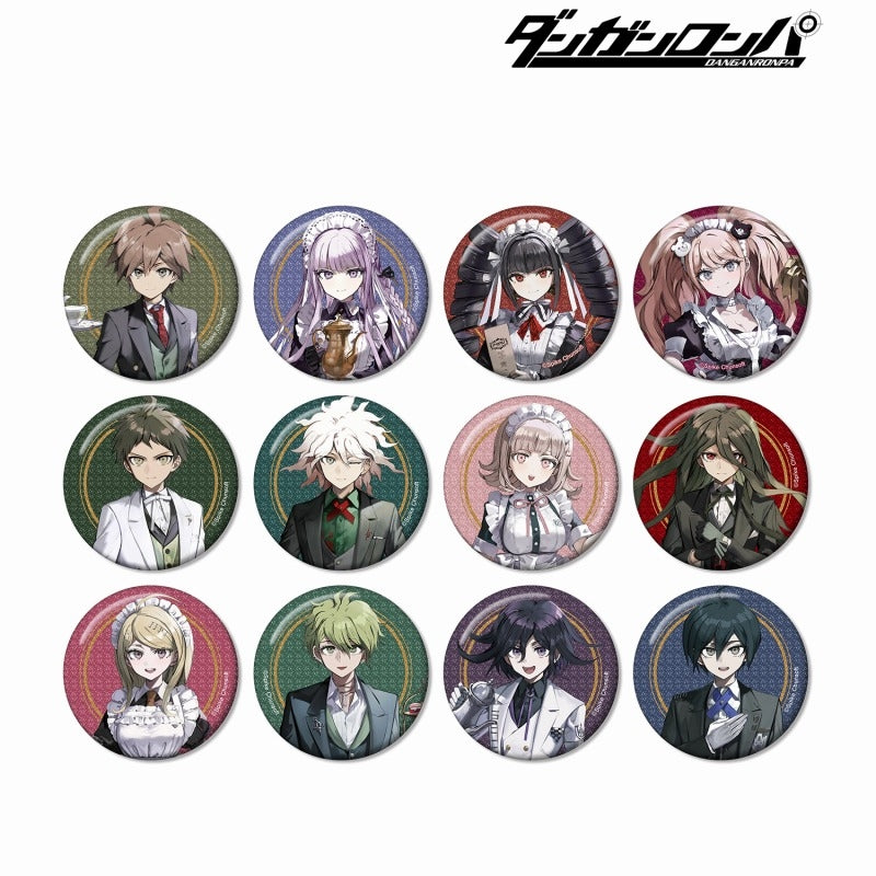 ダンガンロンパシリーズ 緜さんイラスト メイド&執事ver. トレーディンググリッター缶バッジ(池袋)