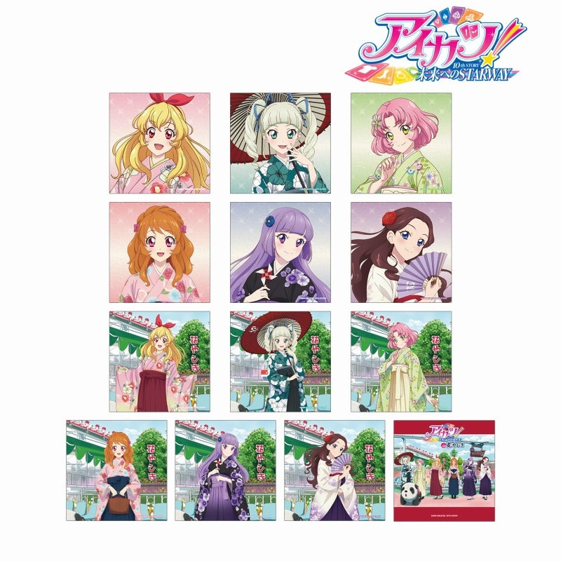 アイカツ！ 10th STORY ～未来へのSTARWAY～ 描き下ろし 袴ver. トレーディング正方形ブロマイド(池袋)