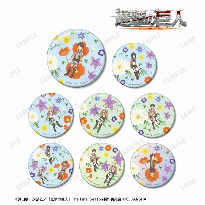 進撃の巨人 トレーディング Botania 缶バッジ badge