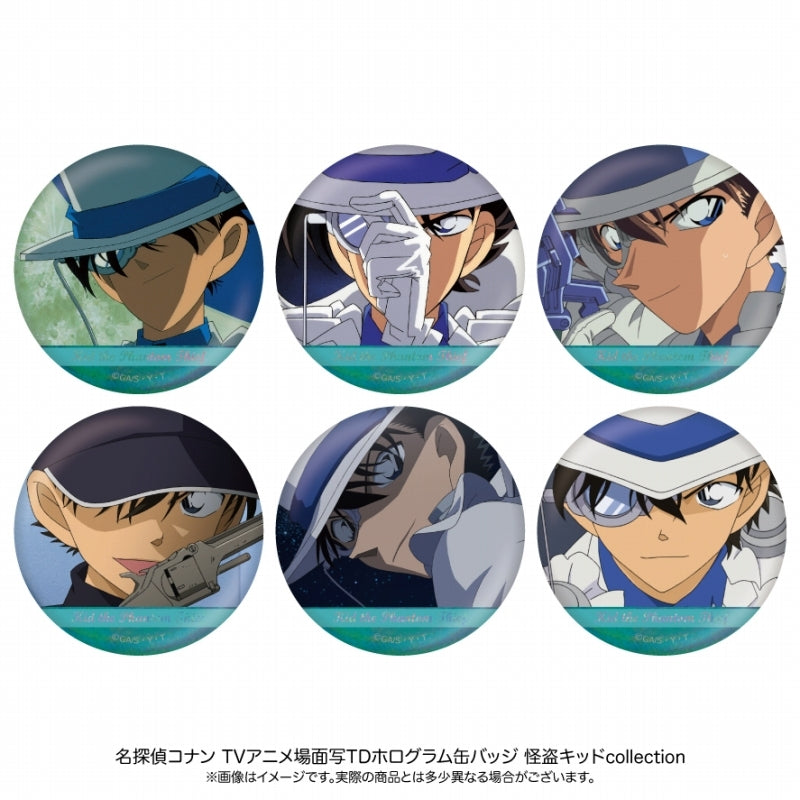 名探偵ｺﾅﾝ 場面写TDﾎﾛｸﾞﾗﾑ缶ﾊﾞｯｼﾞ 怪盗ｷｯﾄﾞcollection (再販) badge (日ﾃﾚｻｰﾋﾞｽ)