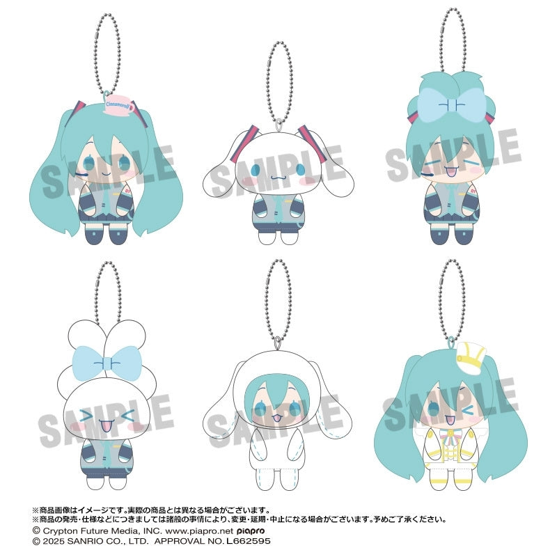 (ANICRAFT) 初音ﾐｸ×ｼﾅﾓﾛｰﾙ おすわりくらぶ ぬいぐるみﾏｽｺｯﾄ