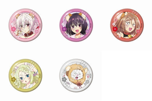 (GRANUP) あやかしトライアングル ケモ耳和服 缶バッジ badge
