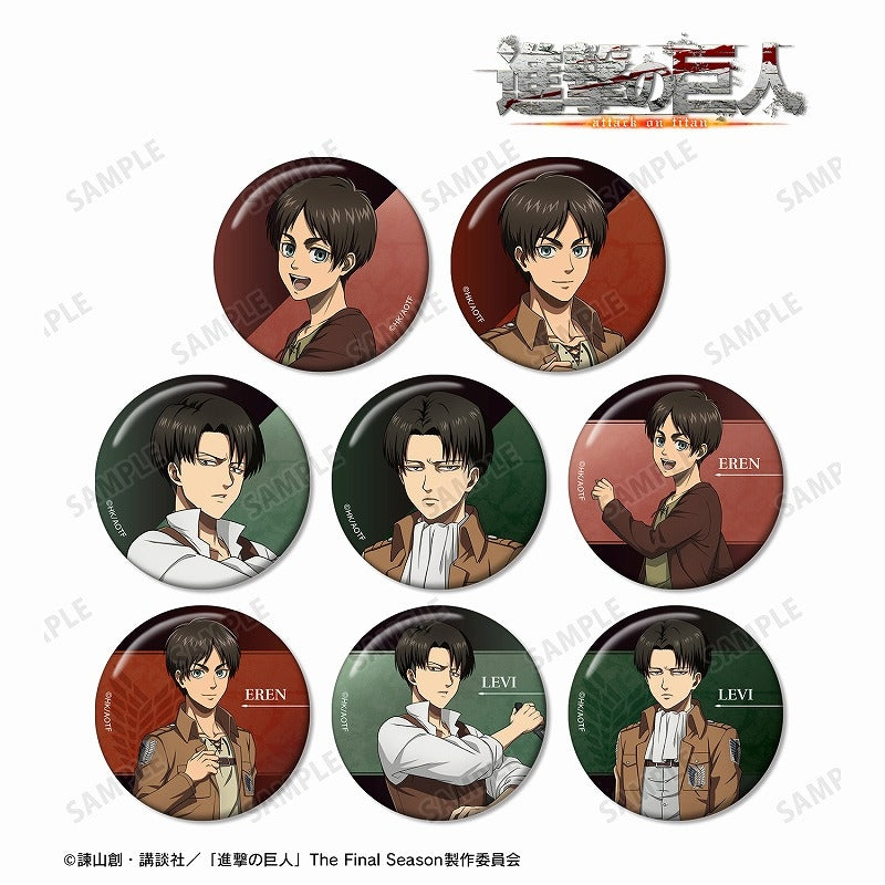 (ｱﾙﾏﾋﾞｱﾝｶ) 進撃の巨人 描下し 過去と現在ver. TD缶ﾊﾞｯｼﾞ