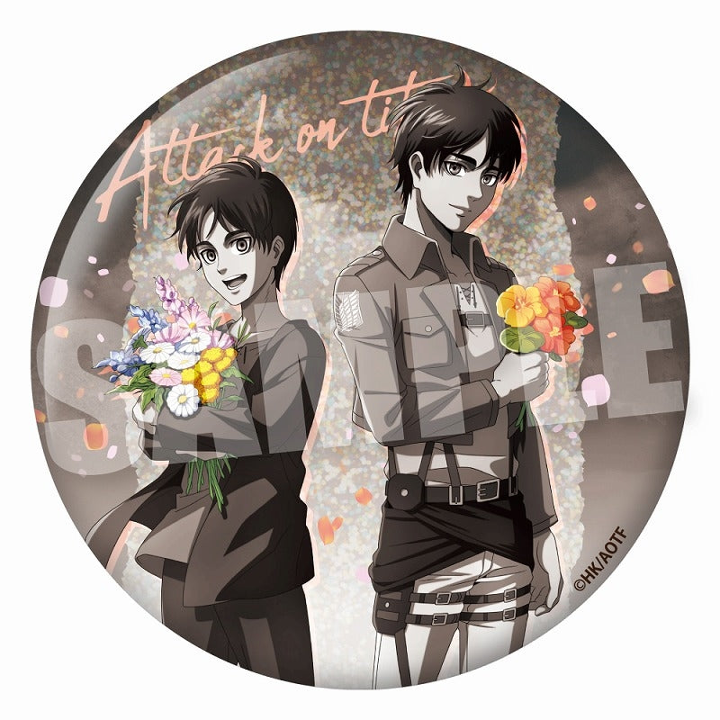 進撃の巨人 BIGホロ缶バッジ 《past and future ver.》（TypeA） badge Eren