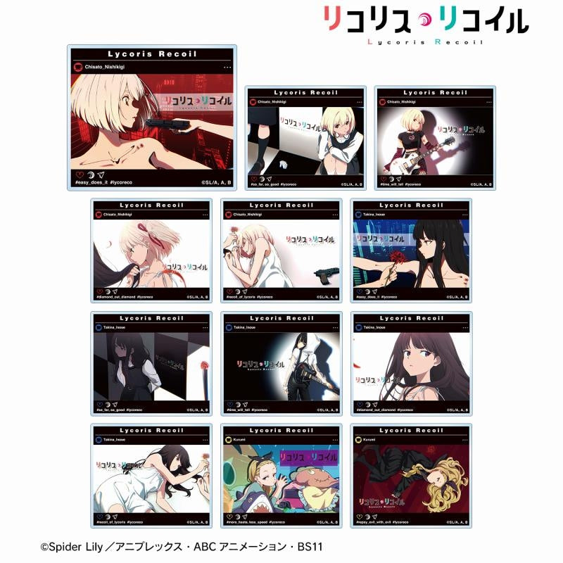 (ｱﾙﾏﾋﾞｱﾝｶ) TVｱﾆﾒ「ﾘｺﾘｽ･ﾘｺｲﾙ」 ﾄﾚｰﾃﾞｨﾝｸﾞSNS風ｱｸﾘﾙｶｰﾄﾞ acrylic card