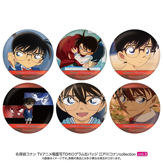 名探偵ｺﾅﾝ 場面写TDﾎﾛｸﾞﾗﾑ缶ﾊﾞｯｼﾞ 江戸川ｺﾅﾝ vol.3 (日ﾃﾚｻｰﾋﾞｽ)