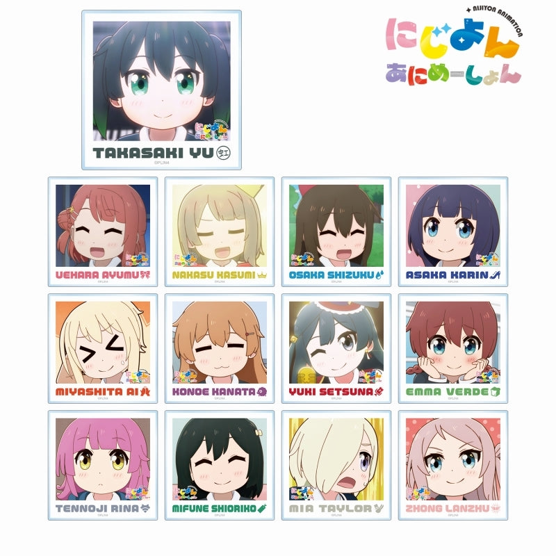 (ｱﾙﾏﾋﾞｱﾝｶ) にじよん あにめーしょん ﾄﾚｰﾃﾞｨﾝｸﾞ場面写ｱｸﾘﾙｶｰﾄﾞ acrylic card