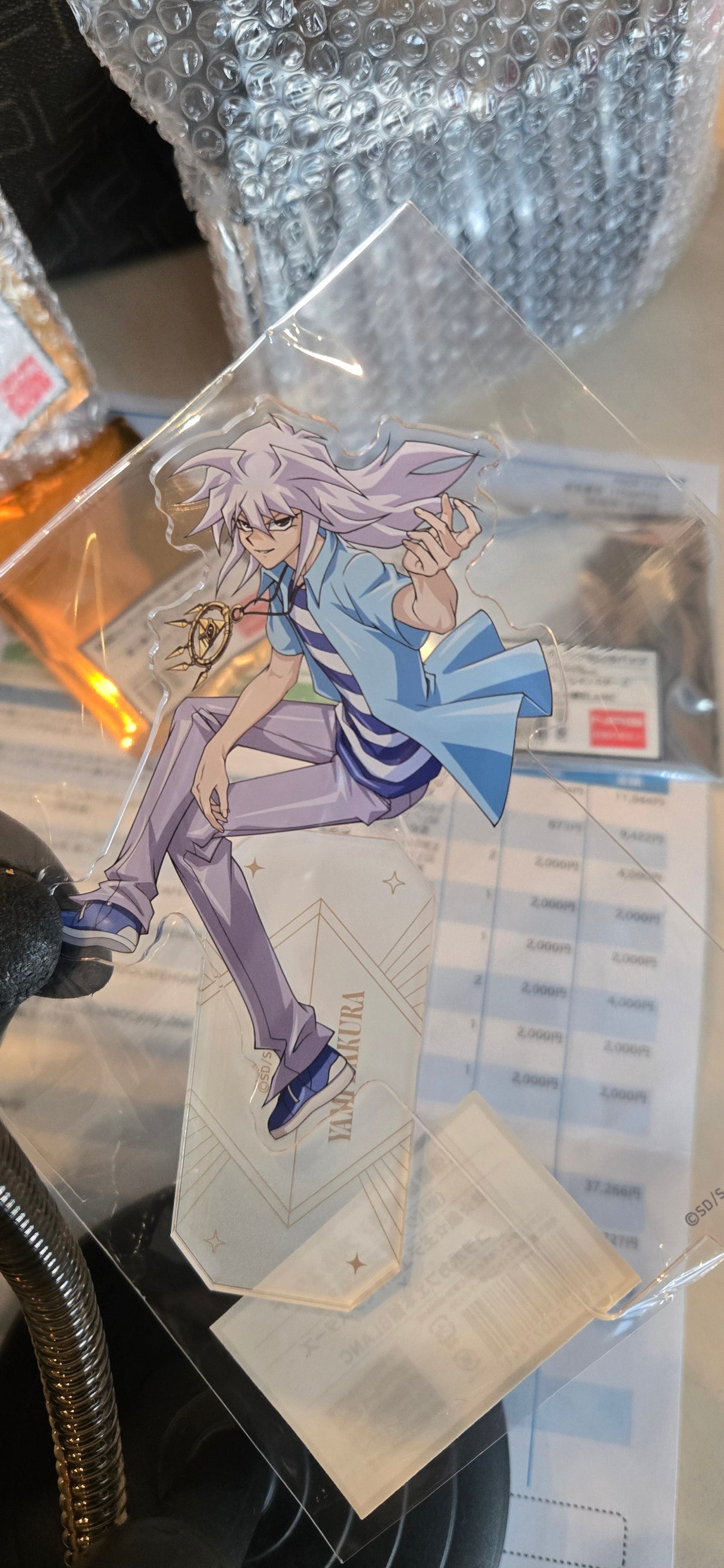 遊☆戯☆王デュエルモンスターズ×コラボカフェ本舗BLANC （強敵編）等身アクリルスタンド（闇バクラ）
