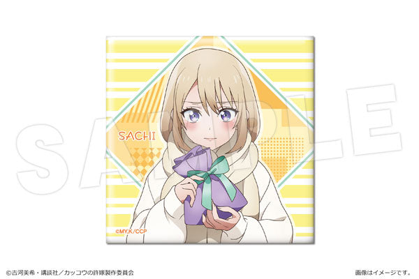 カッコウの Xu marrying スクエア缶バッジ海野雪(バレンタインver.)