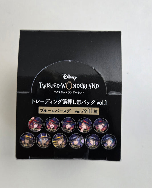 『ディズニー ツイステッドワンダーランド』 トレーディング箔押し缶バッジvol.1 ブルームバースデー