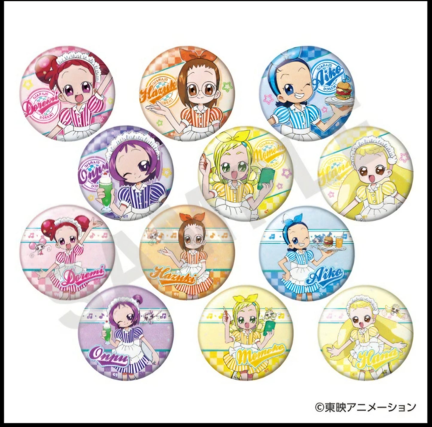 (coly) おジャ魔女どれみ ﾄﾚｰﾃﾞｨﾝｸﾞ缶ﾊﾞｯｼﾞ ﾀﾞｲﾅｰｽﾀｲﾙver.