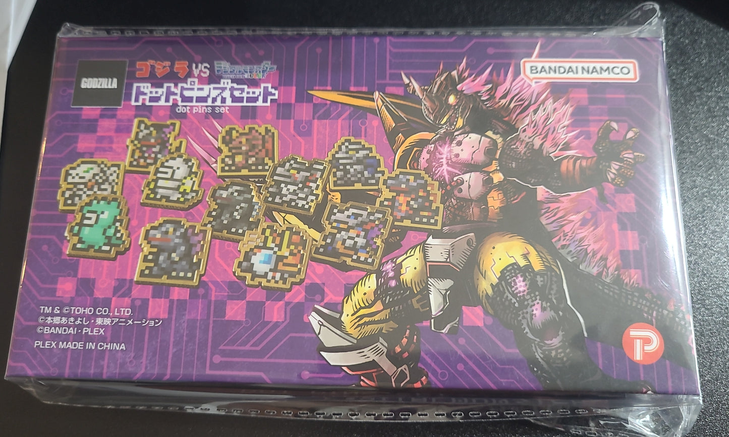 ゴジラVSデジタルモンスター』ドットピンズセット