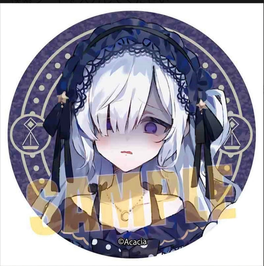 魔法少女ノ魔女裁判 グリッター缶バッジ 夏目アンアン(IKE)