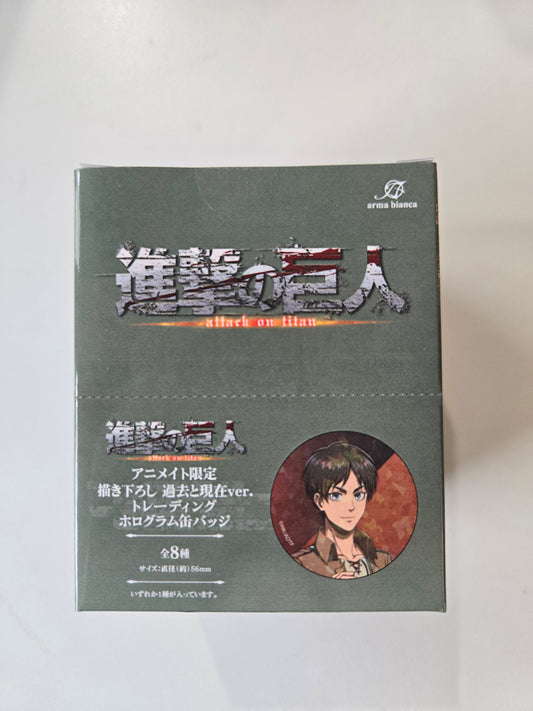 進撃の巨人 描き下ろし 過去と現在ver. トレーディングホログラム缶バッジtcb