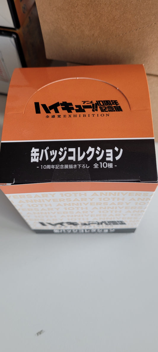 ハイキュー!!アニメ10周年記念展 全感覚EXHIBITION 缶バッジコレクション<10周年記念展描き下ろし> tcb
