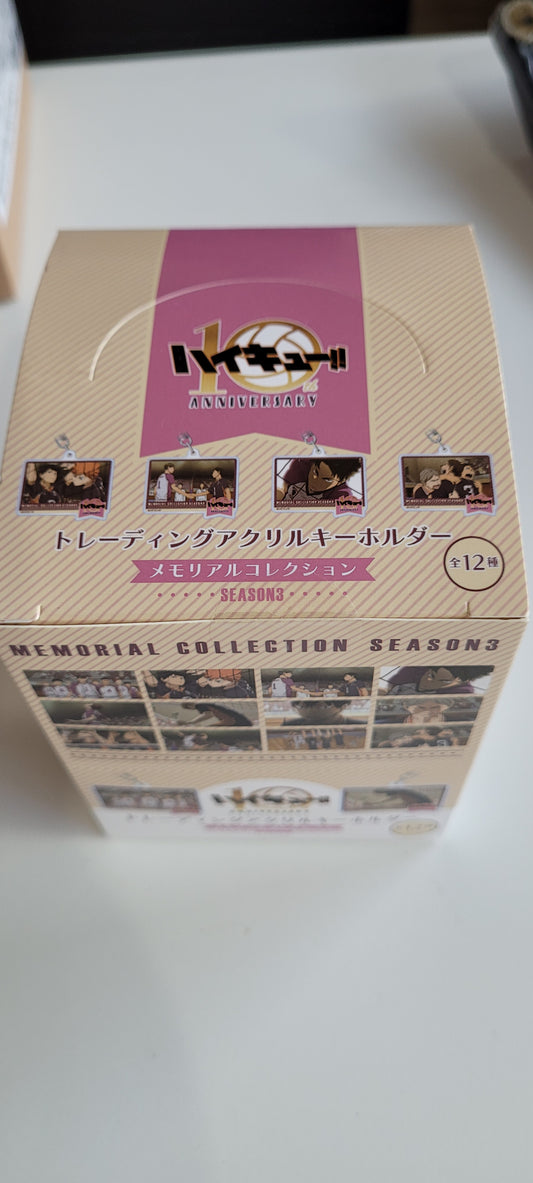 ハイキュー!!アニメ10周年記念展トレーディングアクリルキーホルダーメモリアルコレクションseason3 as.kc.